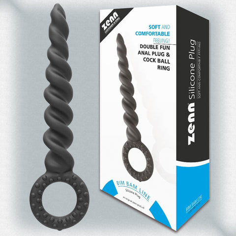 SILICONE TWISTED ANAL PLUG #220015